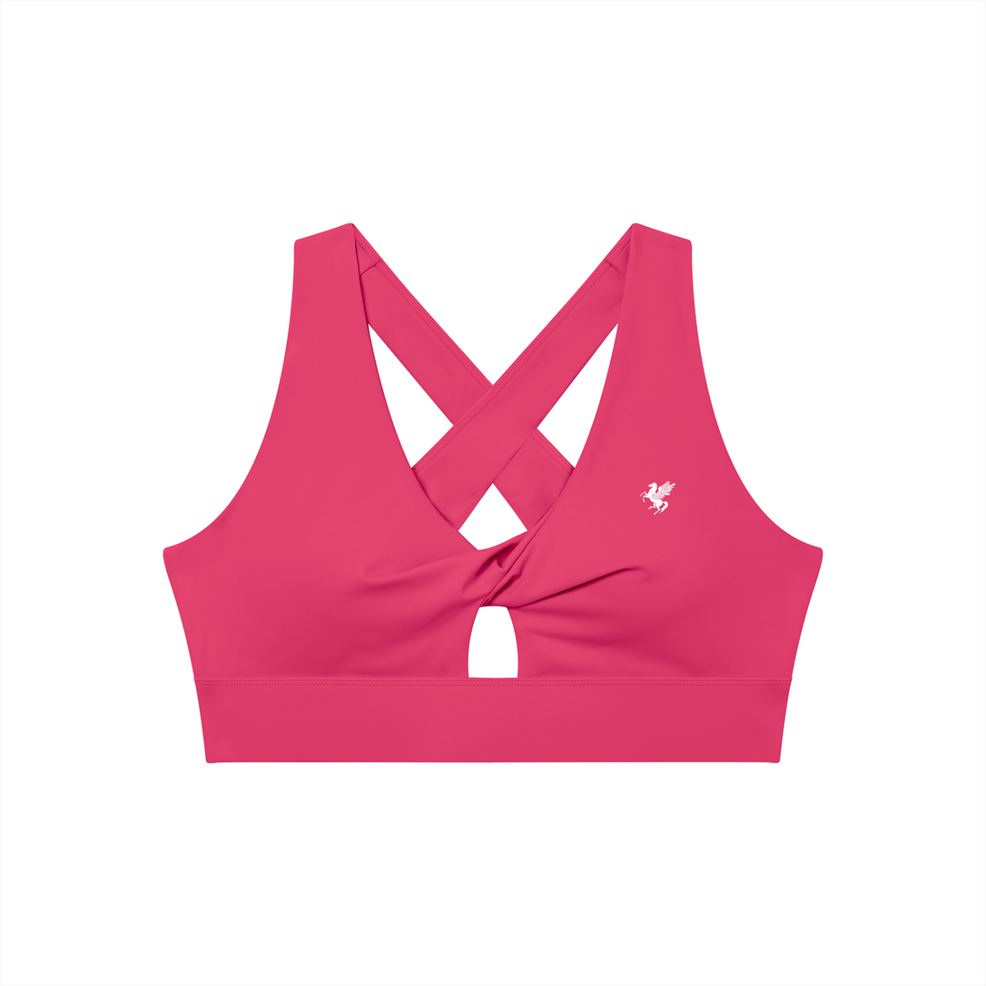 GAFAUDI Women's Twist Front V-Neck Sports Bra