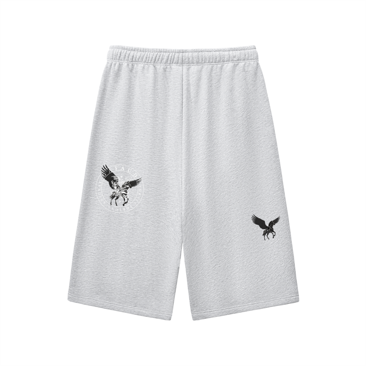 Relaxed Drawstring Three-quarter Sweatpants