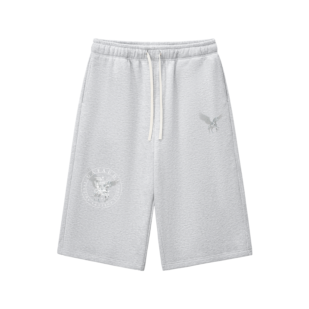 Relaxed Drawstring Three-quarter Sweatpants