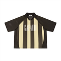 GAFAUDI Unisex Striped Mesh Boxy Soccer Jersey
