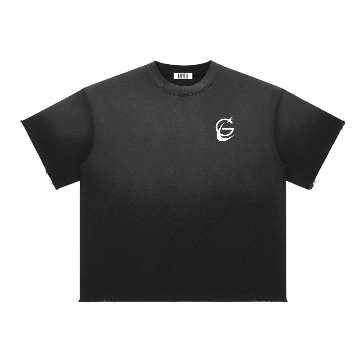 GAFAUDI "Stella Nova" Sun Fade Raw Edge T-Shirt