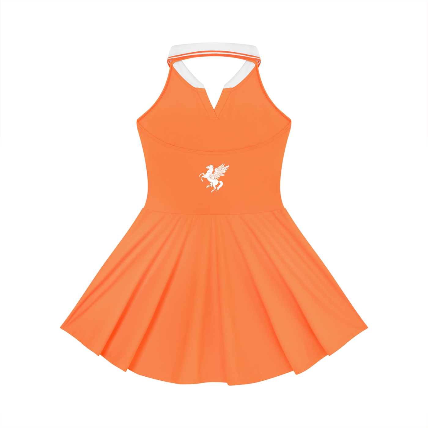 GAFAUDI Women's Collared Halter A-Line Tennis Dress