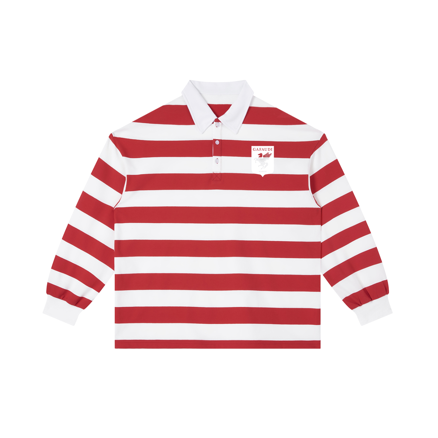 GAFAUDI Color Block Stripe Polo Shirt