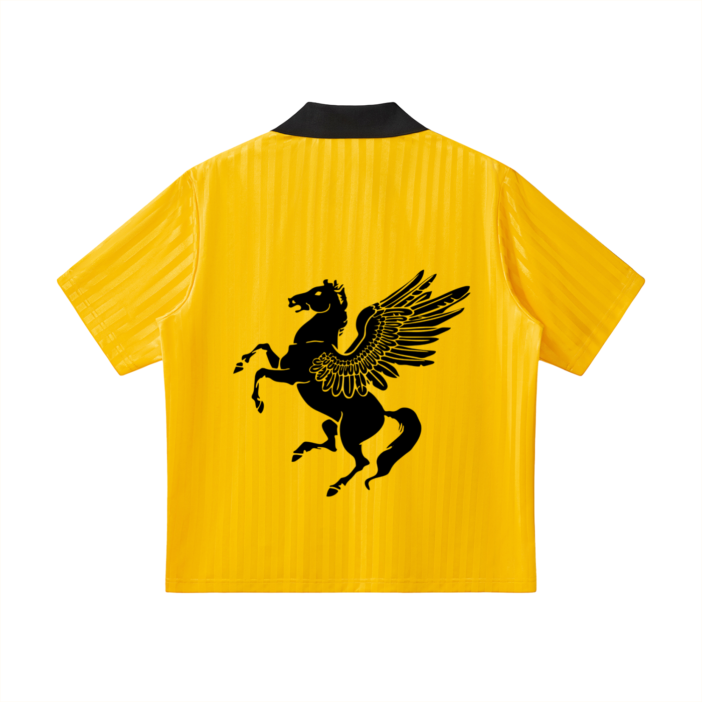 GAFAUDI Contrast Collar Striped Soccer Jersey