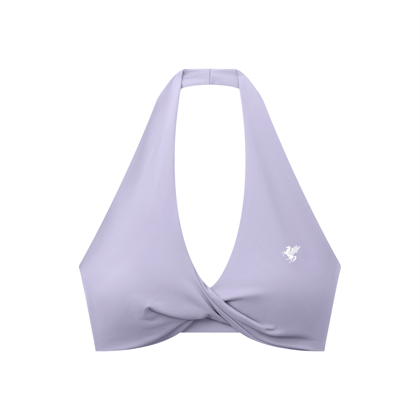 GAFAUDI Women's Pleated Halter Sports Bra