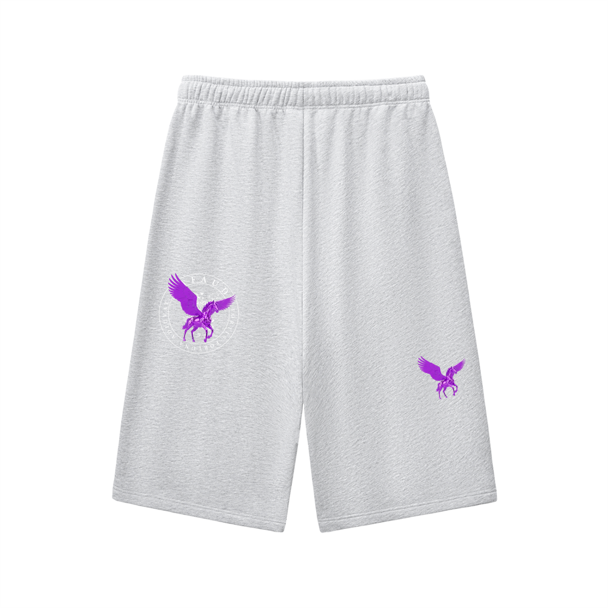 GAFAUDI ASCENSION - VIOLET IMPÉRIAL Relaxed Drawstring Three-quarter Sweatpants