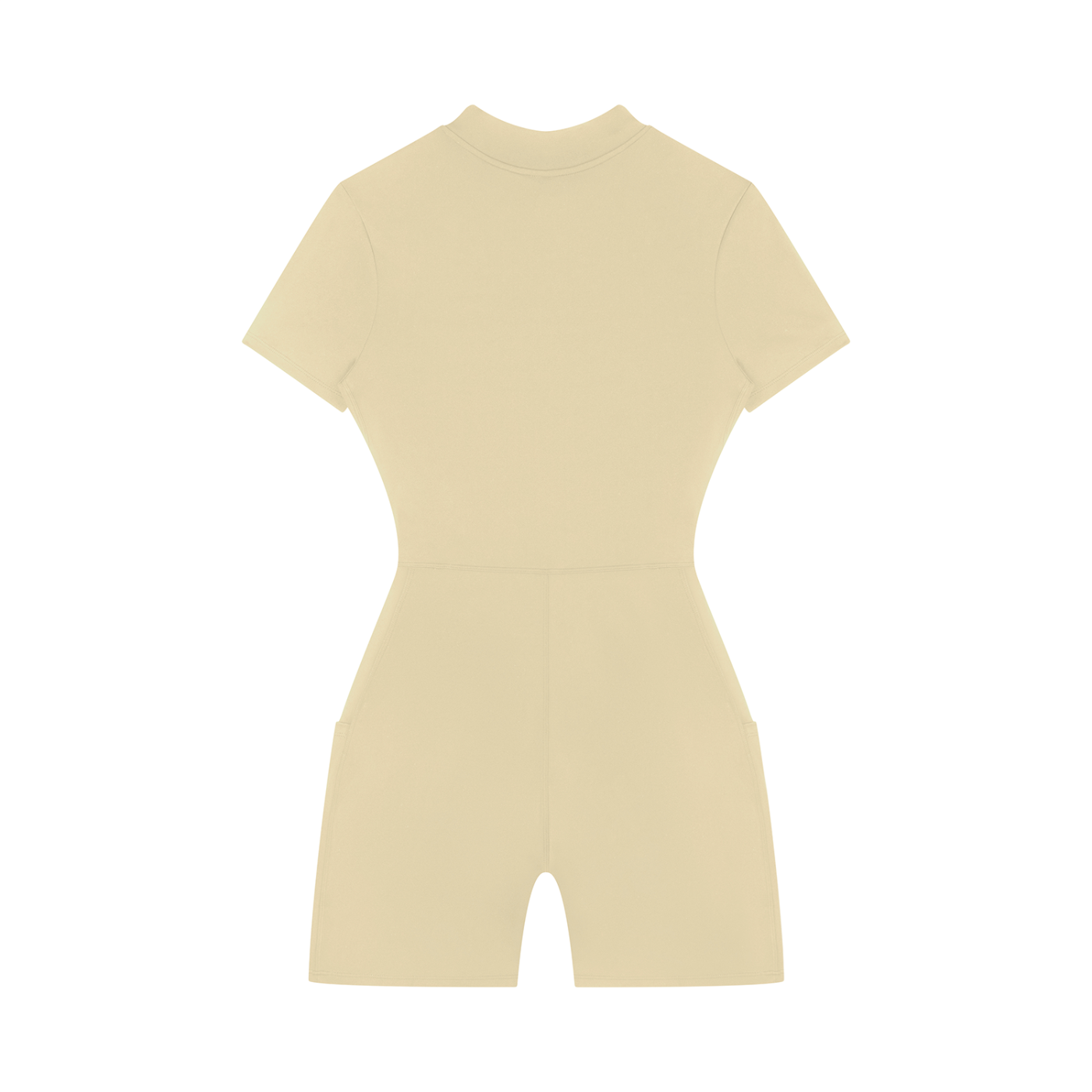 GAFAUDI Women's Quarter-Zip Short Sleeve Romper