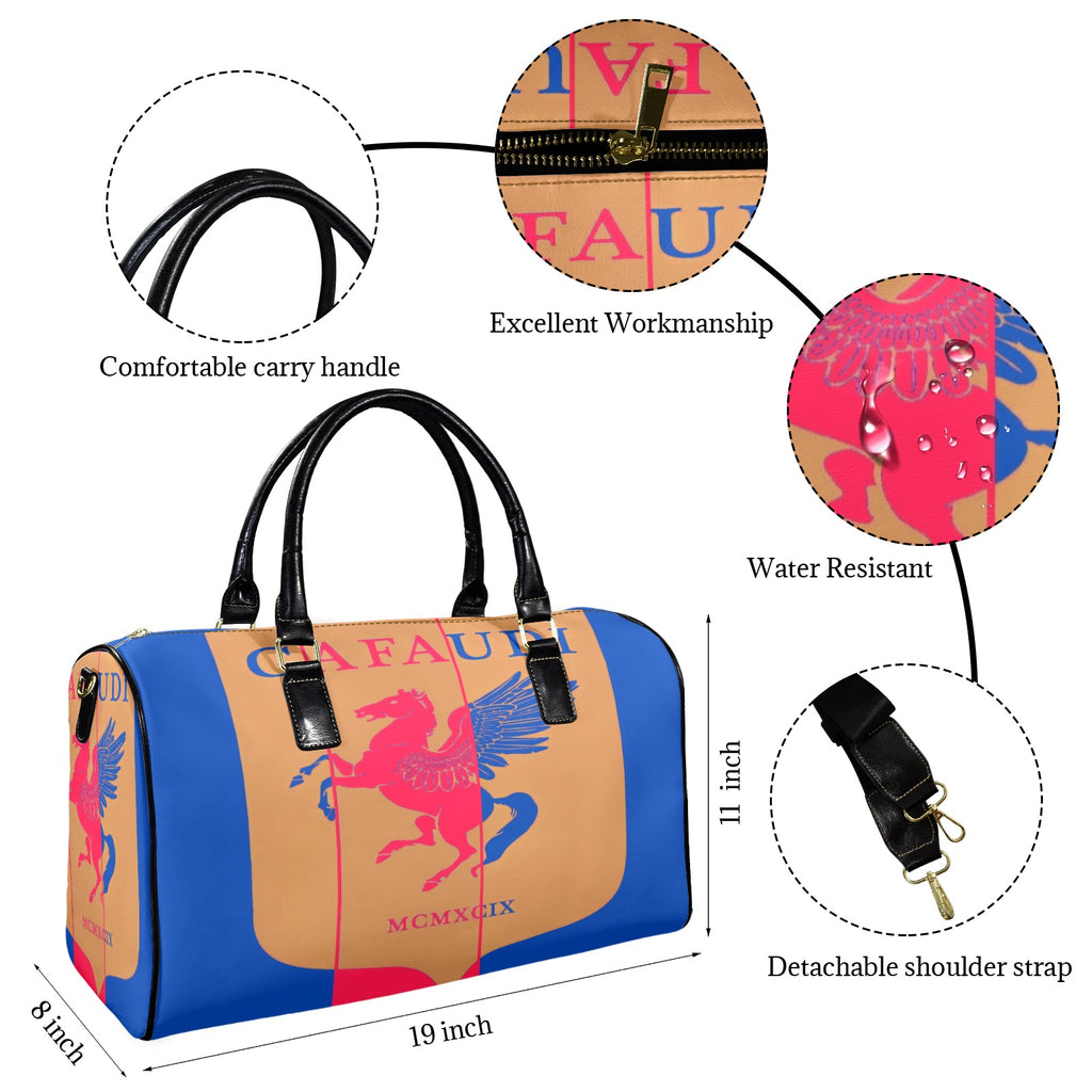 GAFAUDI Leather Travel Bag-Small