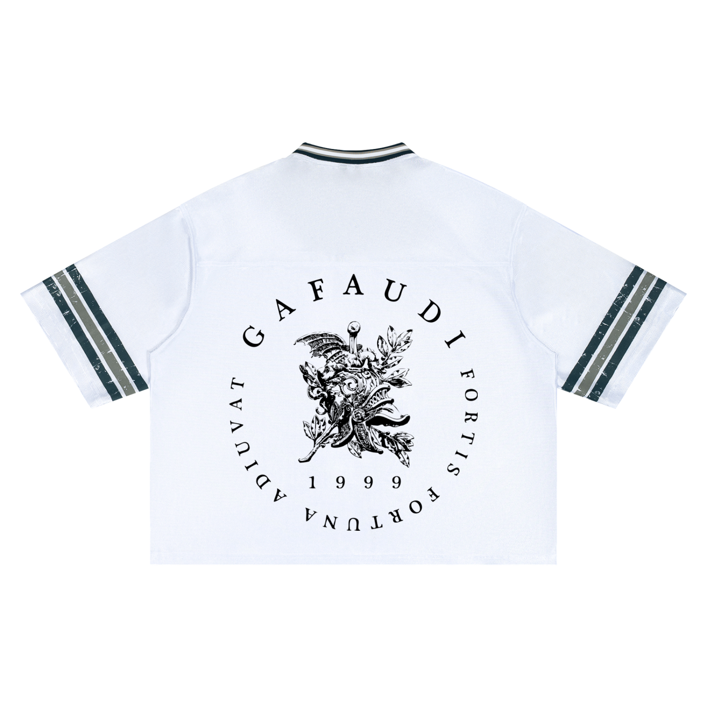 GAFAUDI Unisex Boxy Striped Soccer Jersey