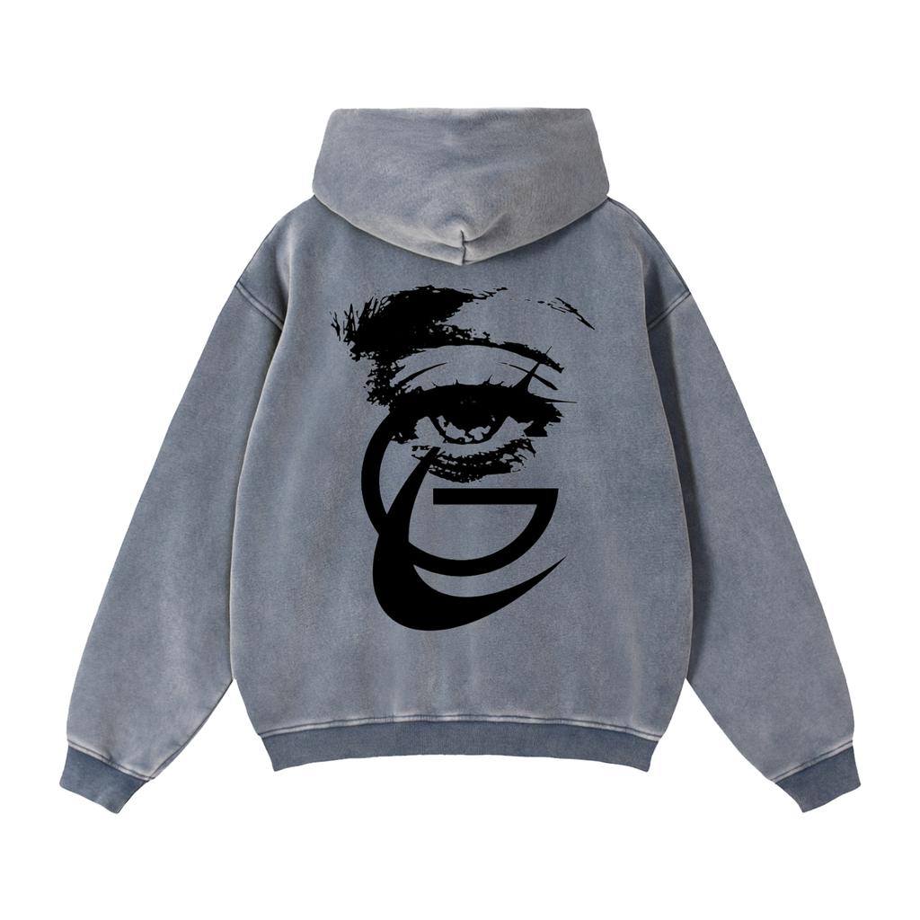 GAFAUDI Zip-Through Boxy Fleece Hoodie