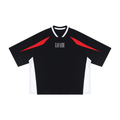 GAFAUDI Unisex Oversized Color Block V-Neck T-Shirt