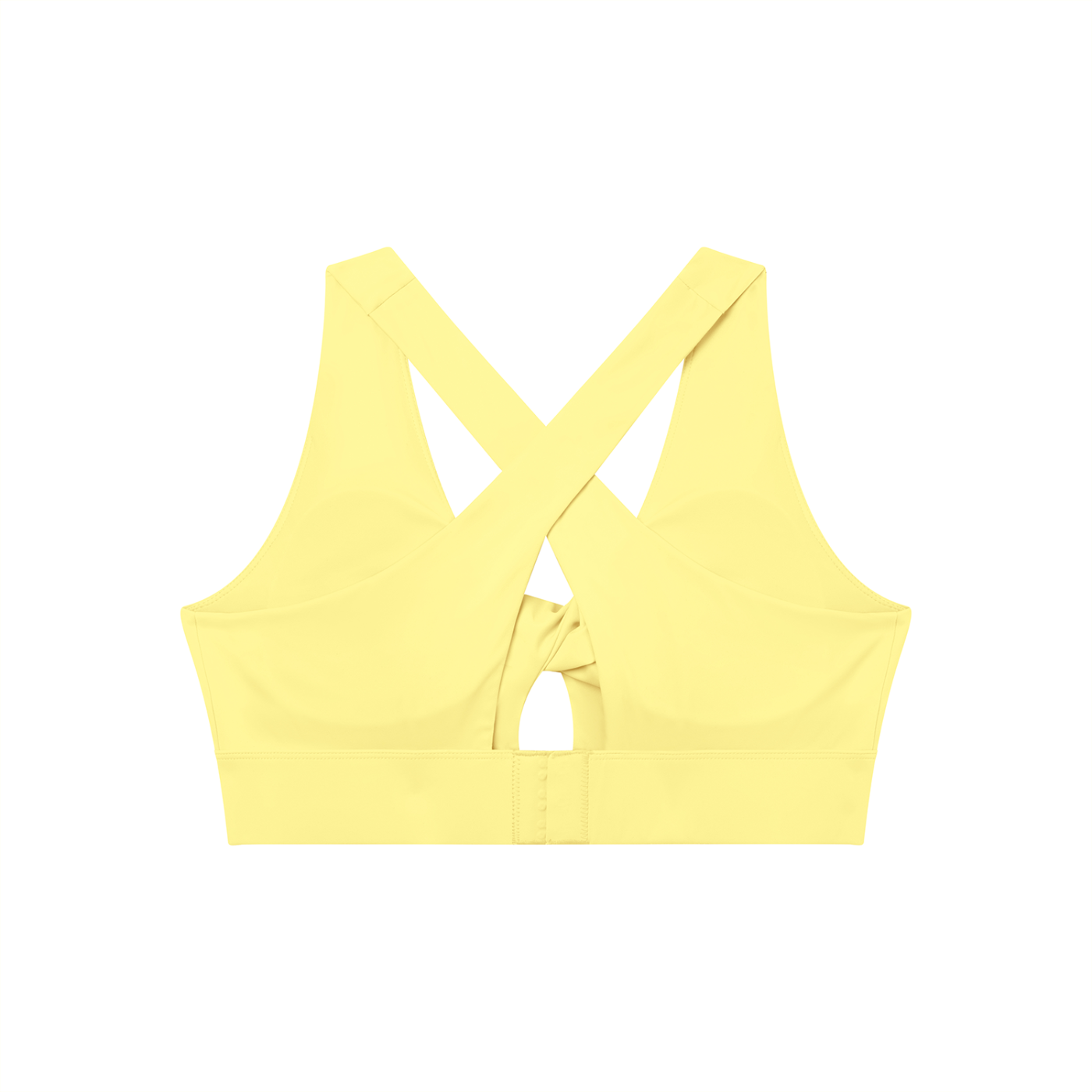 GAFAUDI Women's Twist Front V-Neck Sports Bra