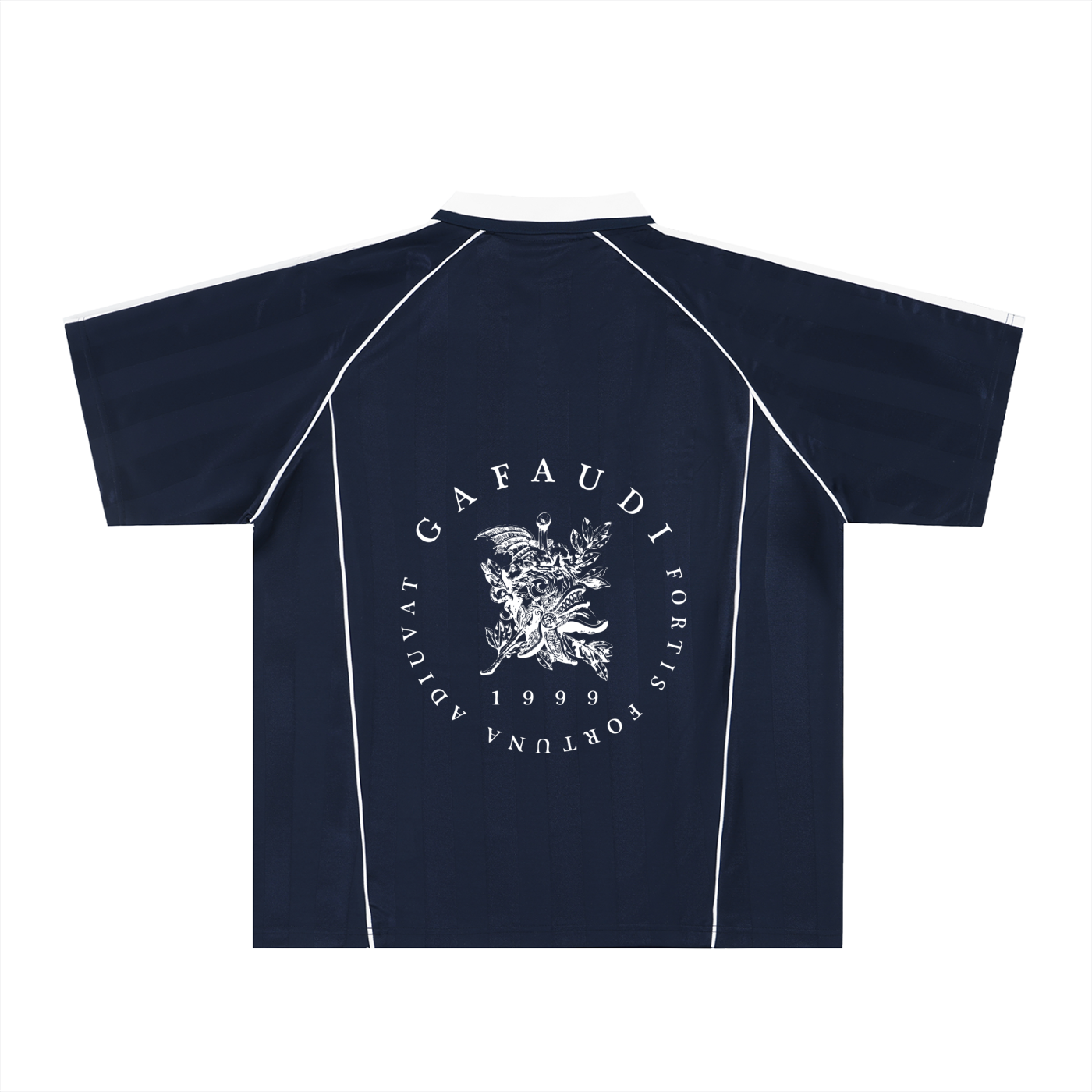 GAFAUDI Shadow Stripe Collared Soccer Jersey