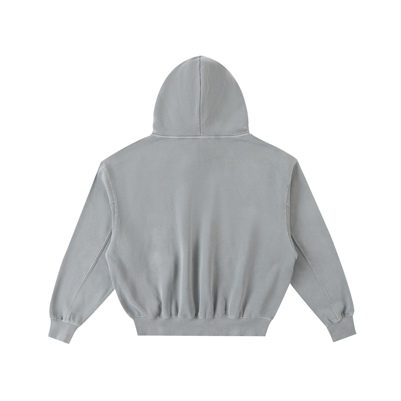 GAFAUDI Frayed Enzyme Washed Fleece Hoodie