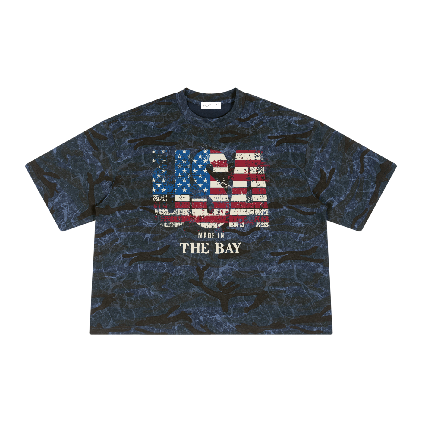 GAFAUDI Unisex Boxy Camo Print T-Shirt