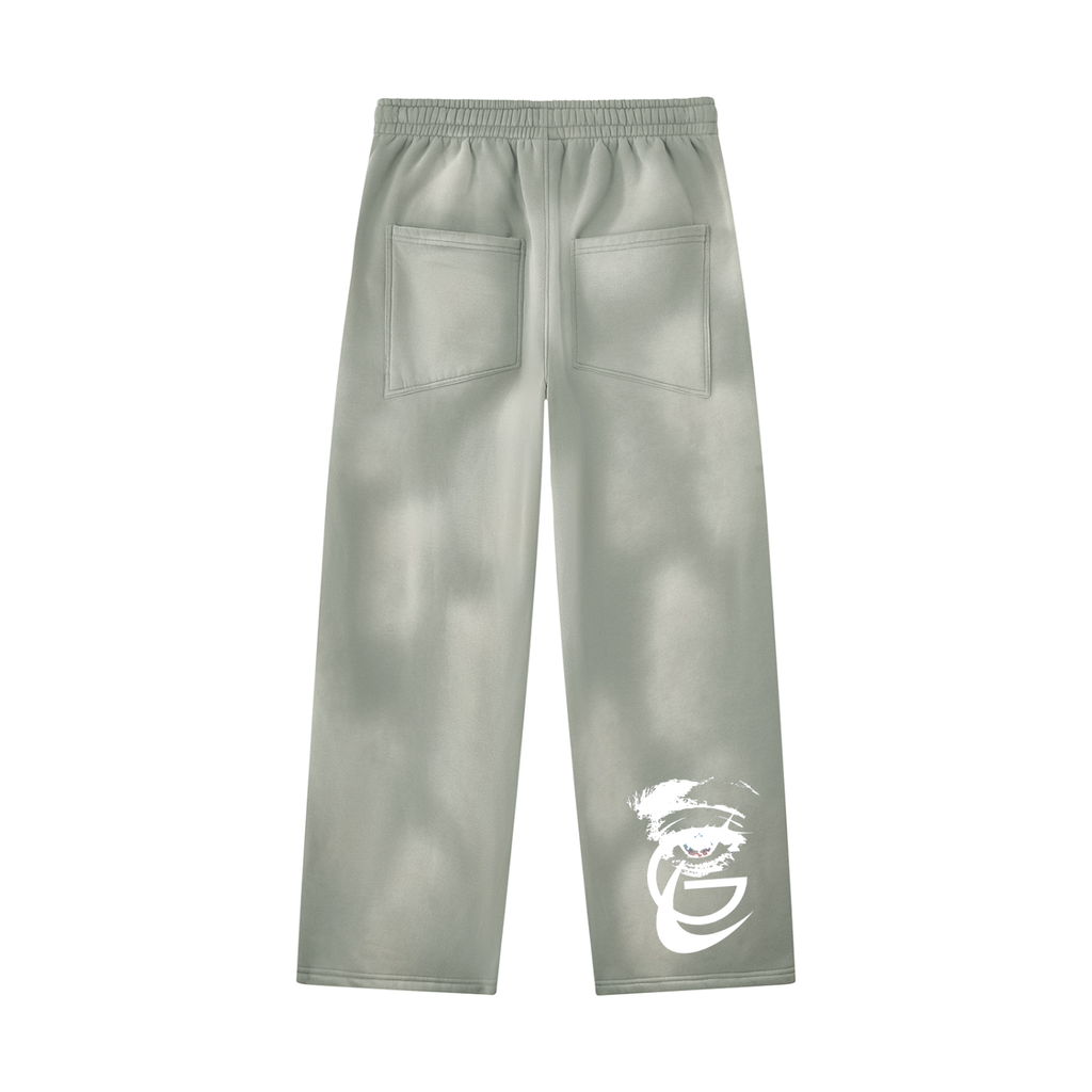 Unisex Sunfade Wide Leg Fleece Sweatpants