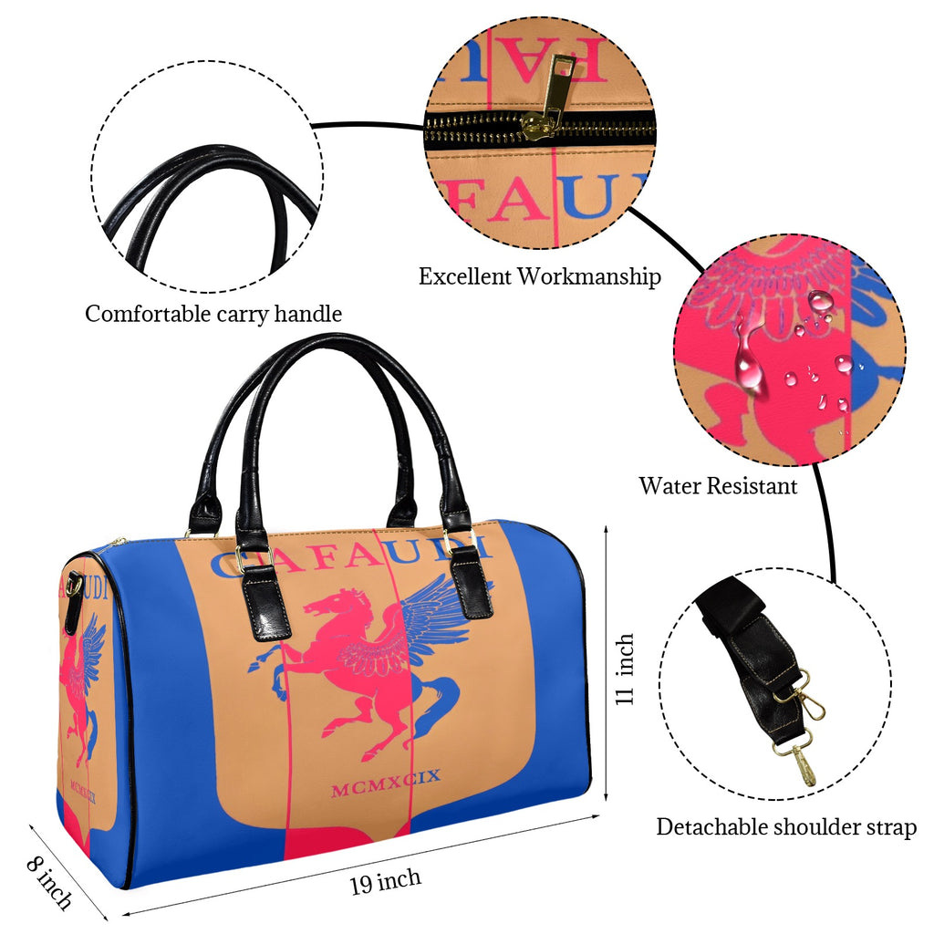 GAFAUDI Leather Travel Bag-Small