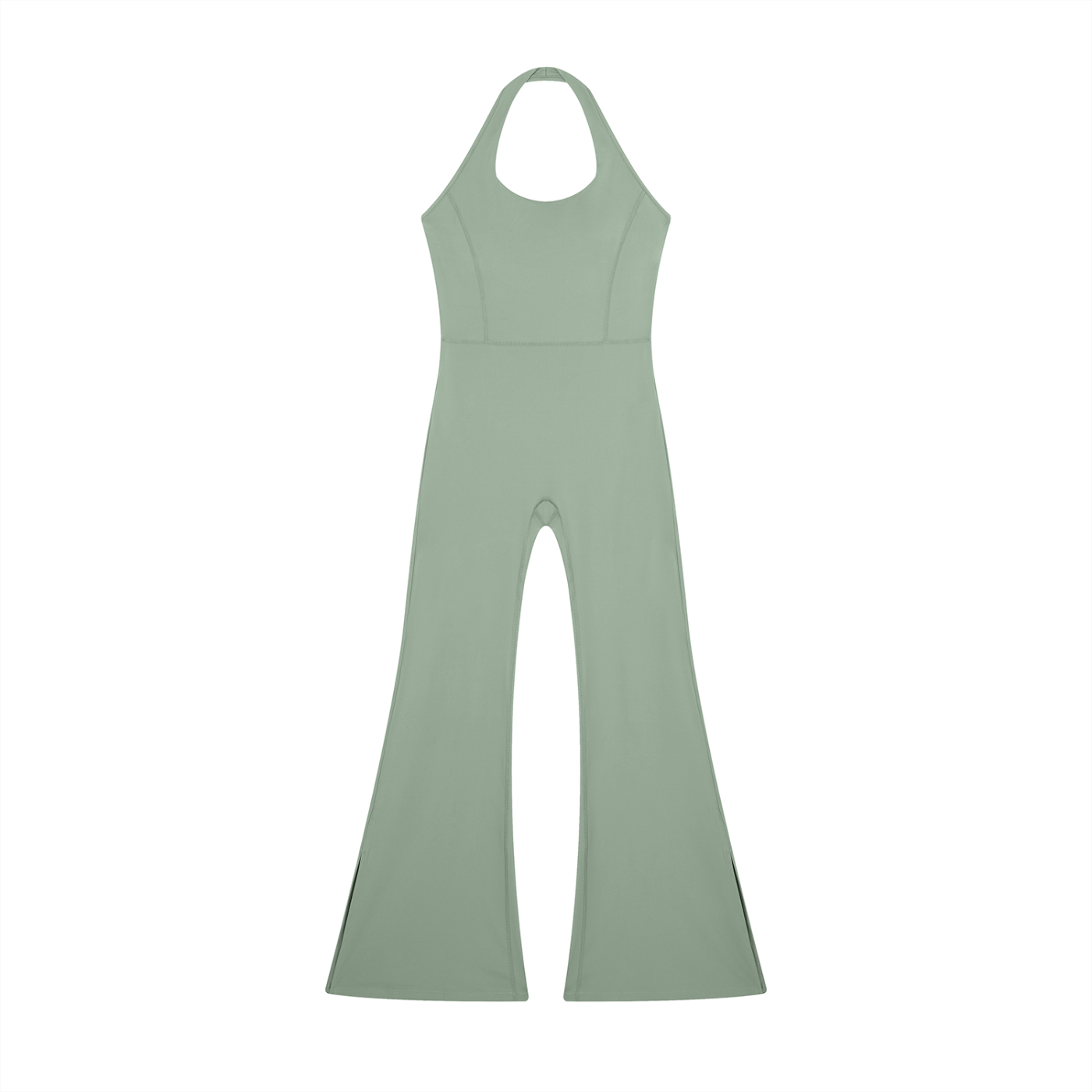 GAFAUDI Women’s Halter Flared Jumpsuit
