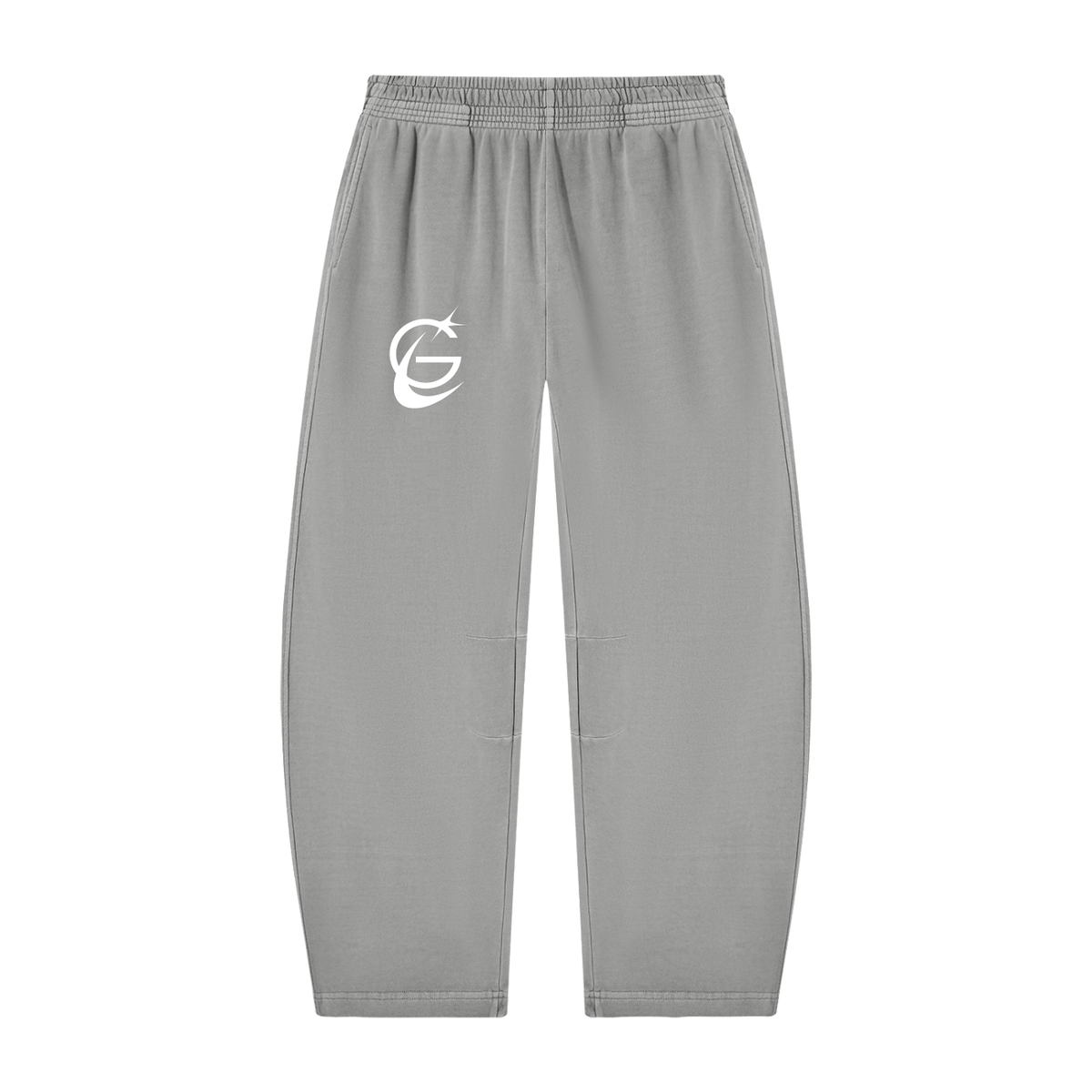 GAFAUDI Unisex Vintage Washed Barrel Leg Sweatpants