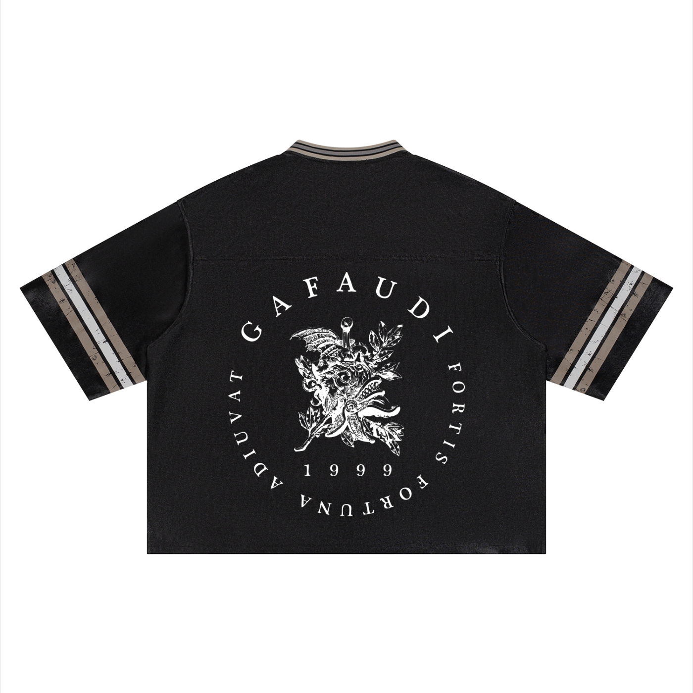 GAFAUDI Unisex Boxy Striped Soccer Jersey