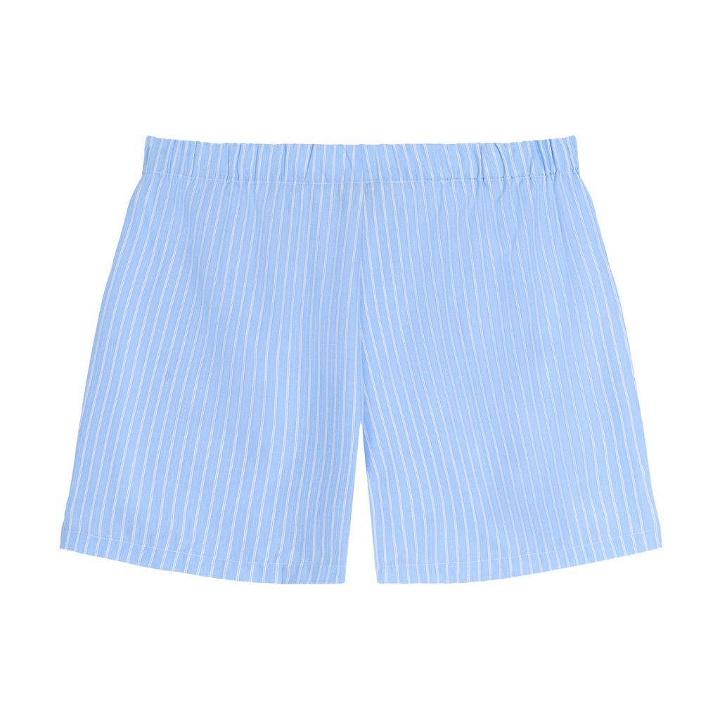 GAFAUDI Striped Elastic Waist Shorts