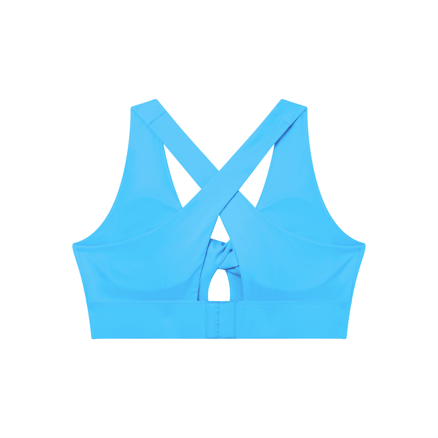 GAFAUDI Women's Twist Front V-Neck Sports Bra