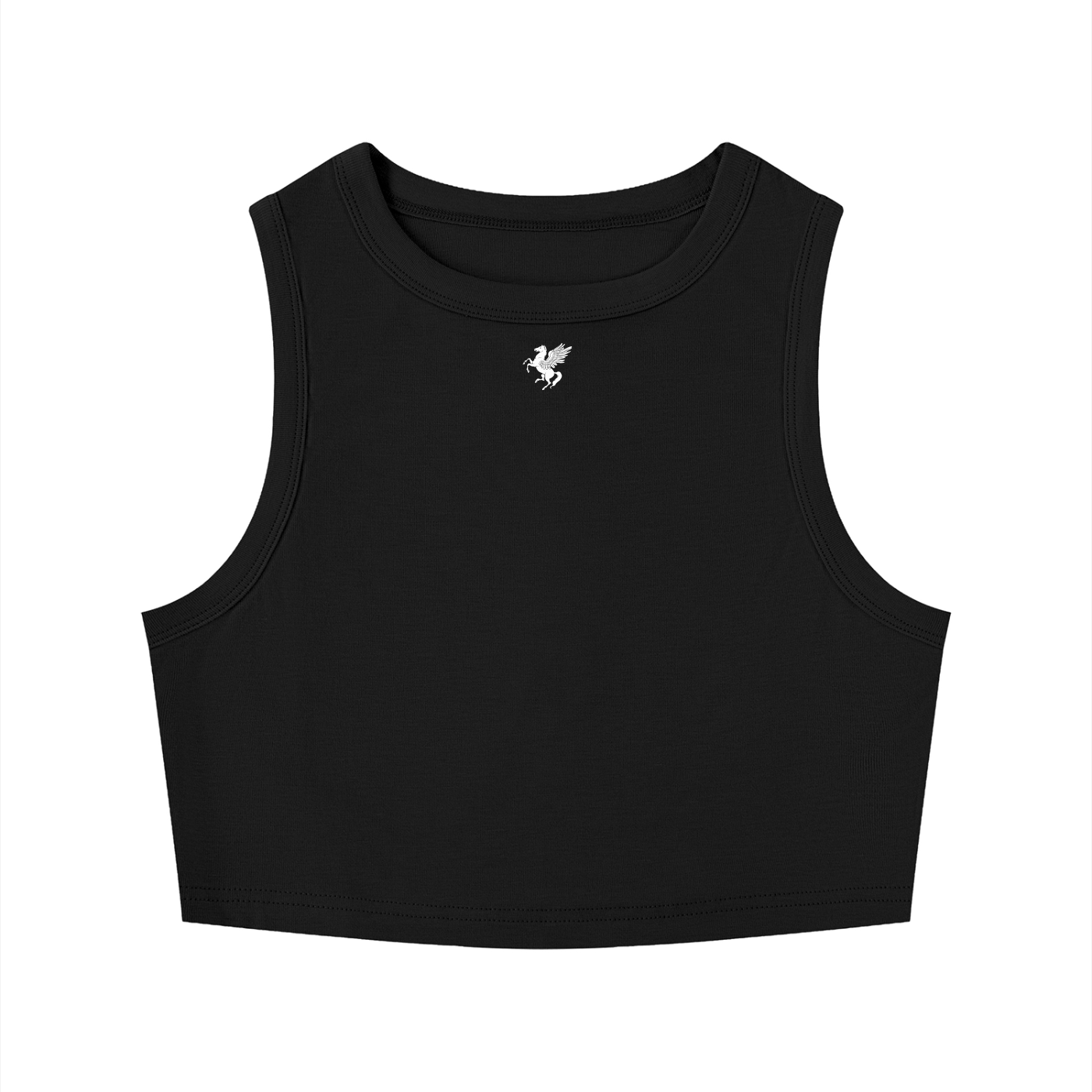 GAFAUDI Women's Tight Crewneck Crop Tank Top