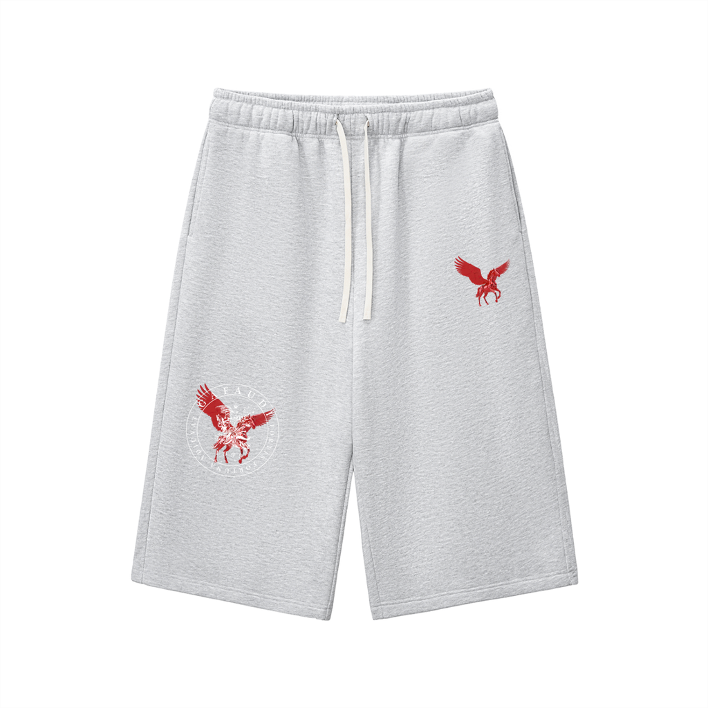 Relaxed Drawstring Three-quarter Sweatpants