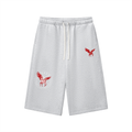 Relaxed Drawstring Three-quarter Sweatpants