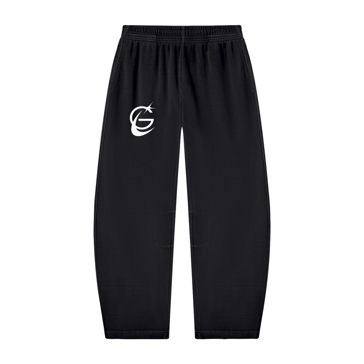 GAFAUDI Unisex Vintage Washed Barrel Leg Sweatpants
