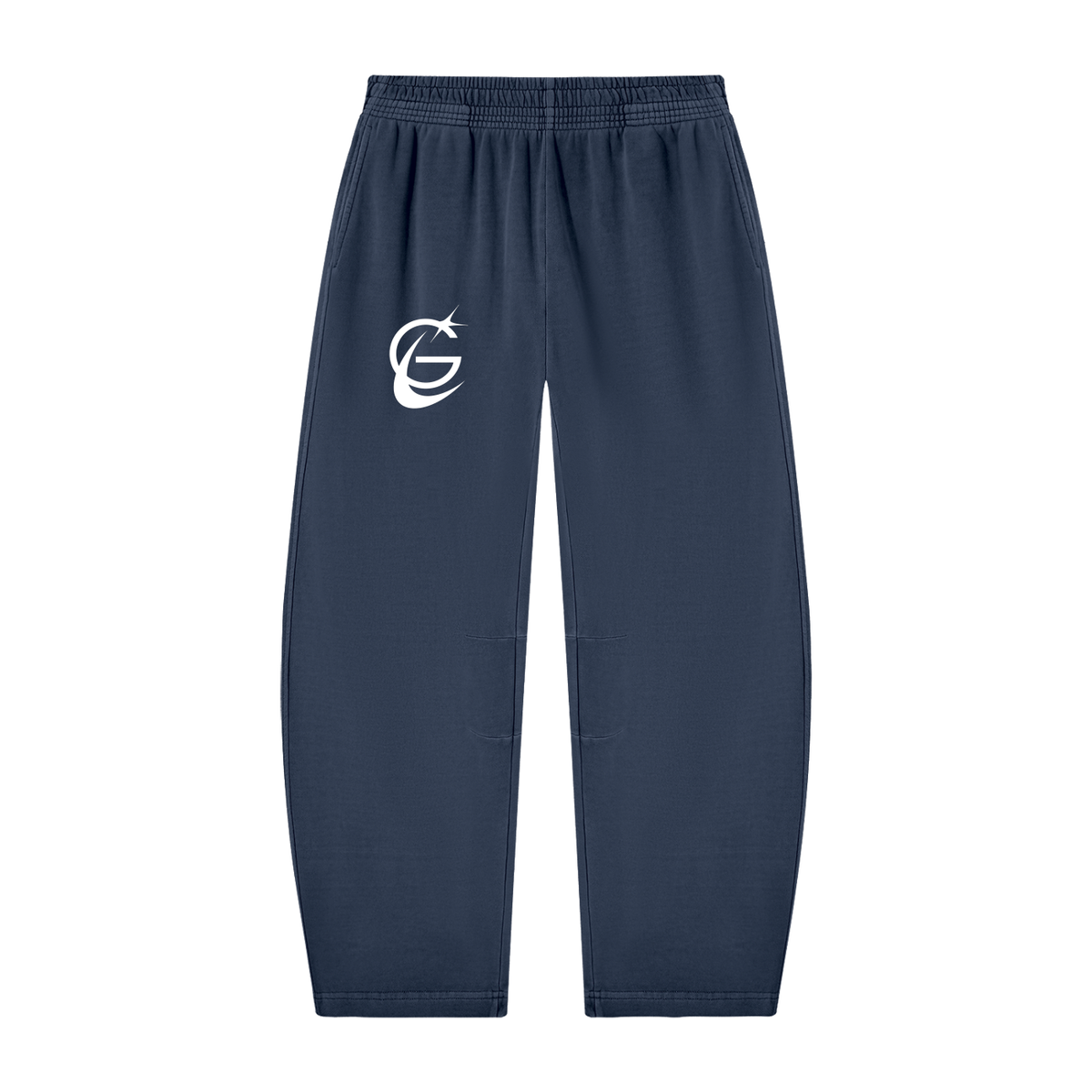 GAFAUDI Unisex Vintage Washed Barrel Leg Sweatpants