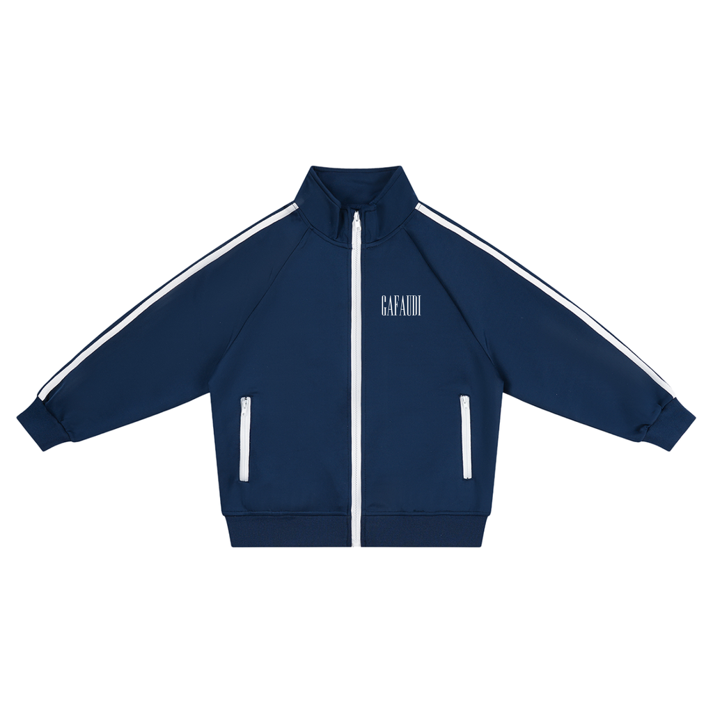 GAFAUDI Kids’ Contrast Tape Coach Jacket