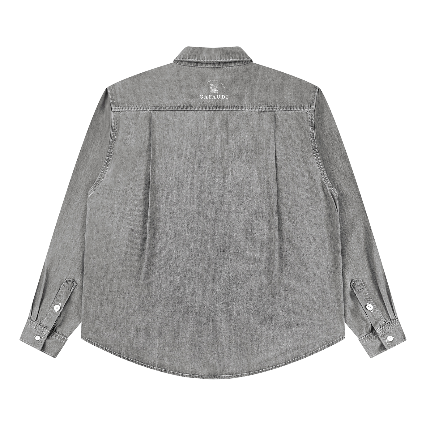 GAFAUDI Unisex Vintage Wash Denim Shirt