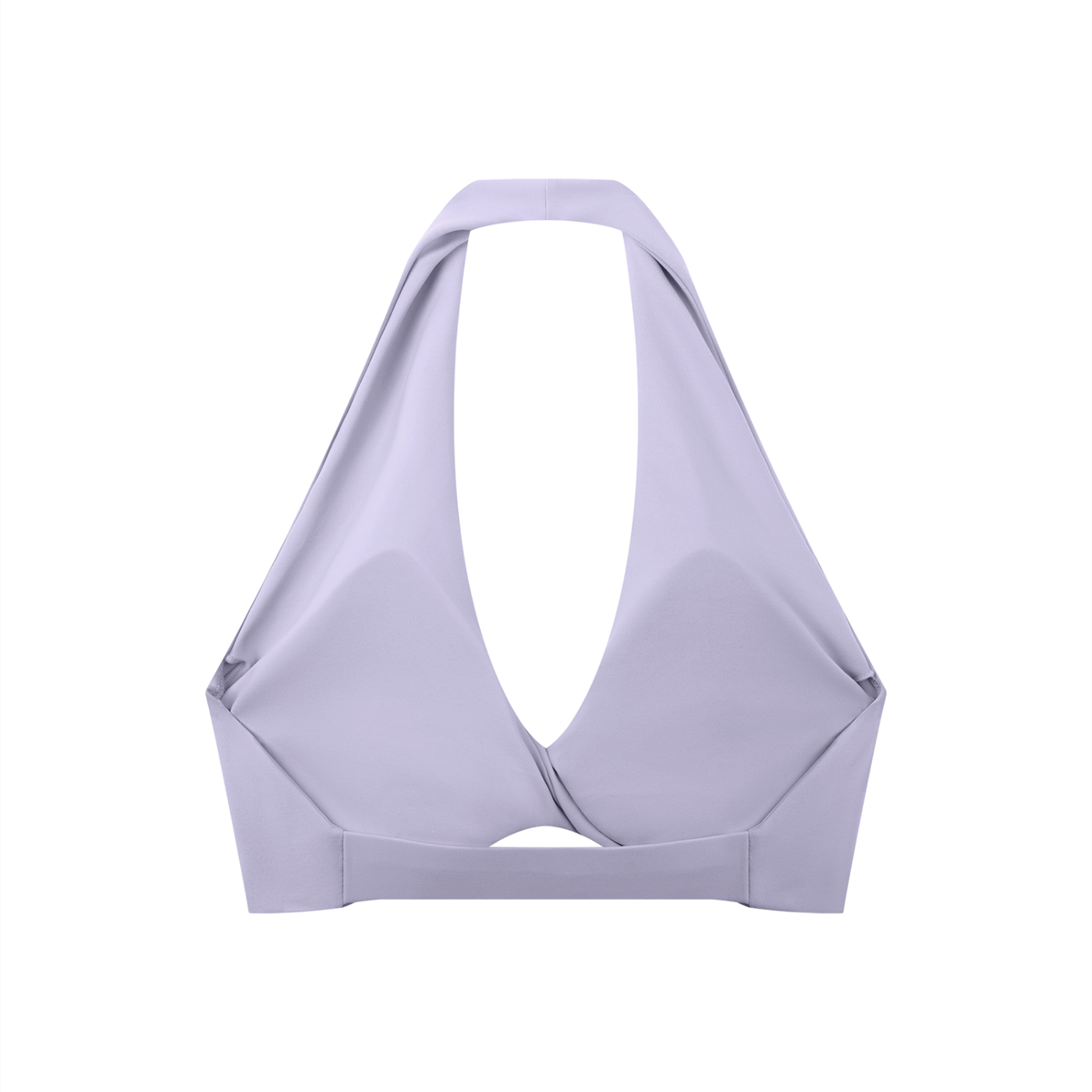GAFAUDI Women's Pleated Halter Sports Bra