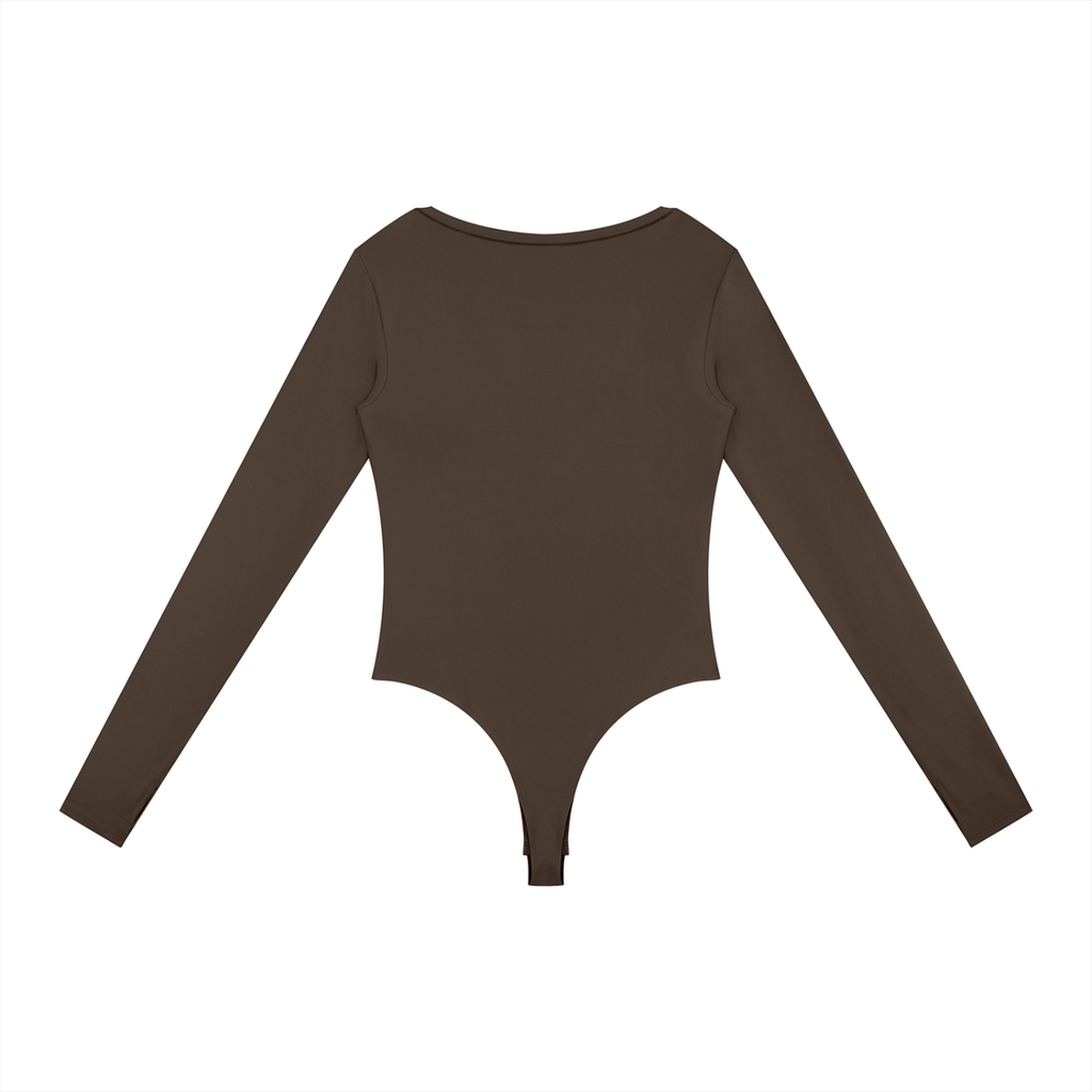 GAFAUDI Women's Tight Long Sleeve Yoga Bodysuit