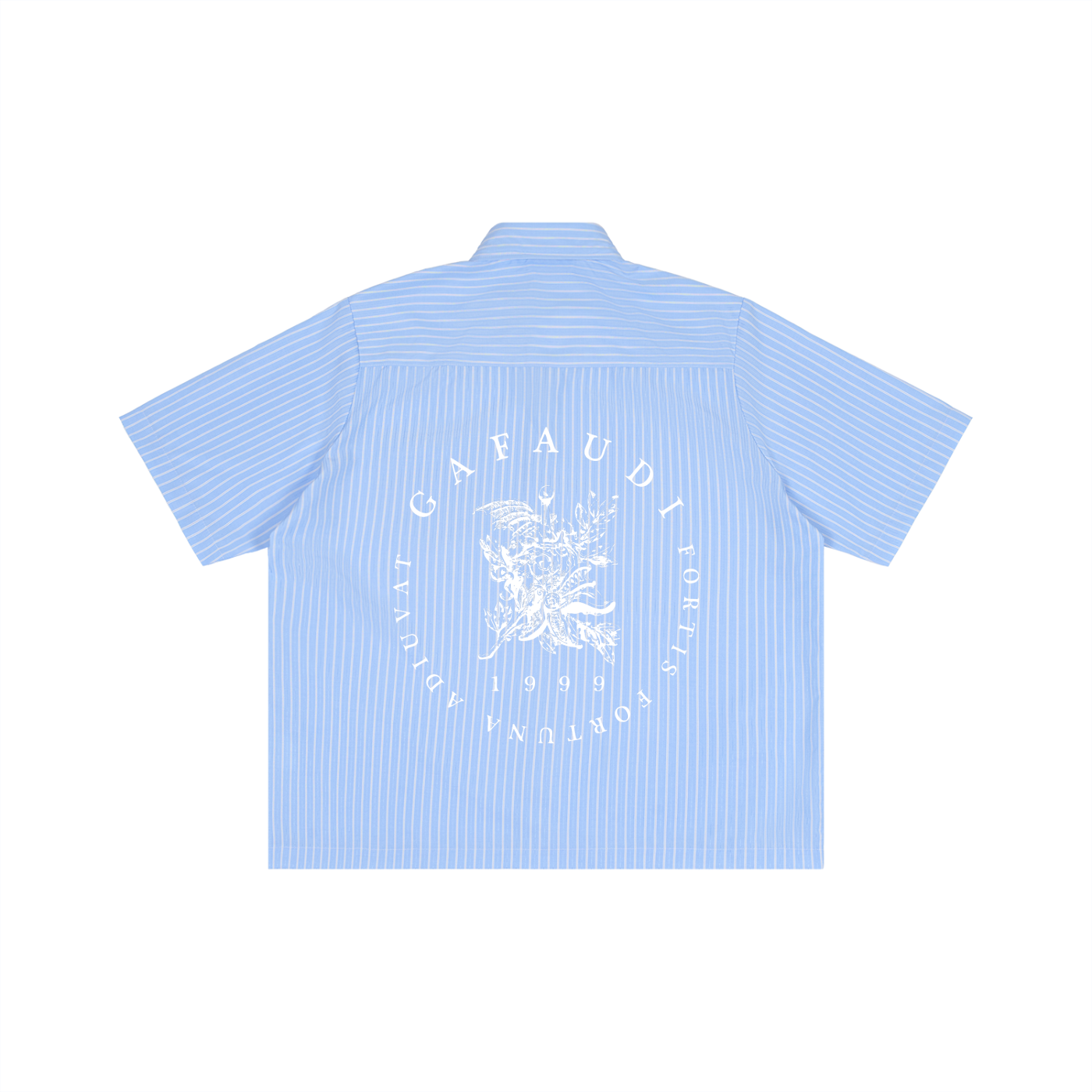 GAFAUDI Striped Boxy Short Sleeve Shirt