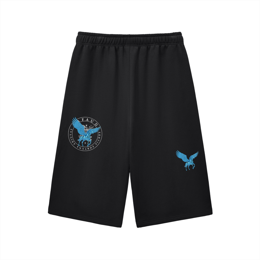 GAFAUDI Relaxed Drawstring Three-quarter Sweatpants