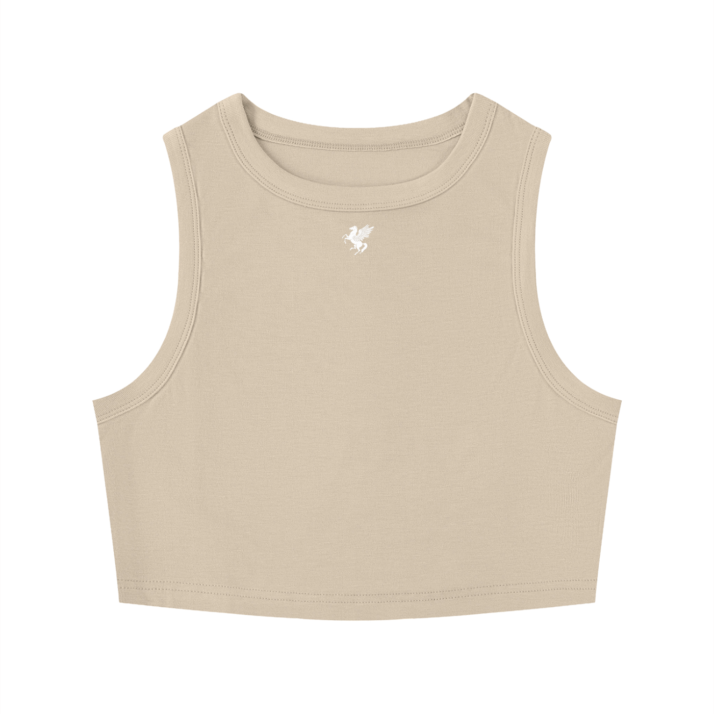 GAFAUDI Women's Tight Crewneck Crop Tank Top