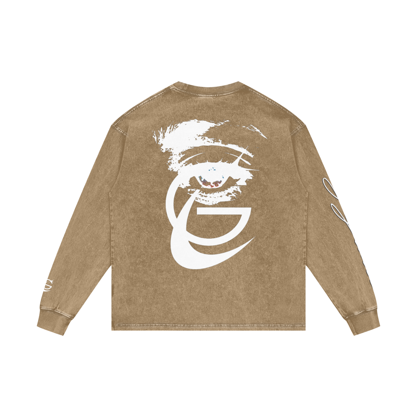 GAFAUDI "Stella Nova" Acid Wash Oversize Long Sleeve T-Shirt