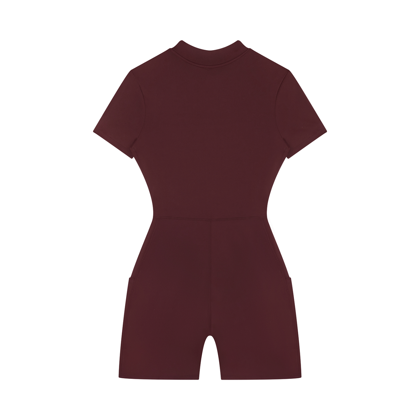 GAFAUDI Women's Quarter-Zip Short Sleeve Romper