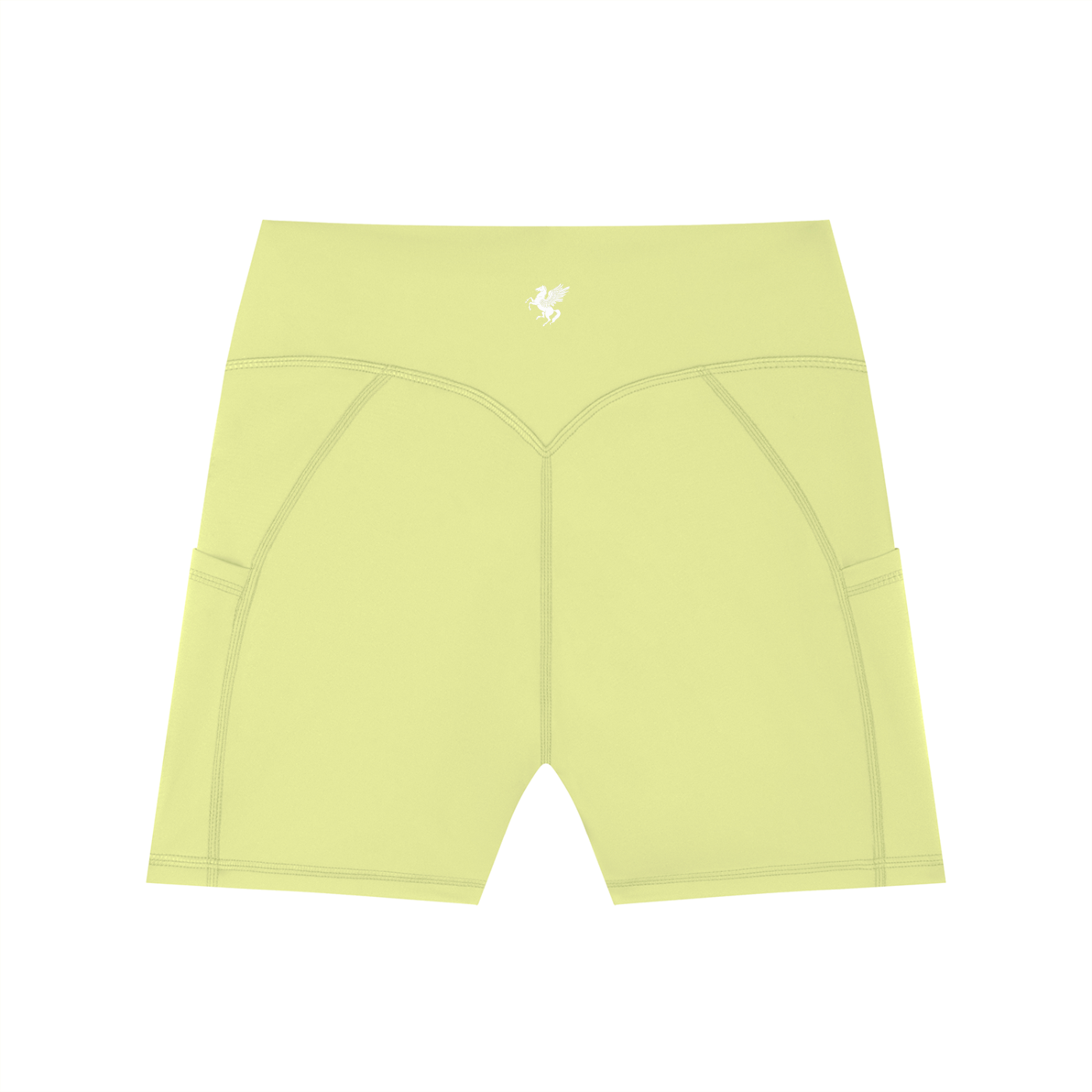 GAFAUDI Women's High-Waisted Pocket Biker Shorts