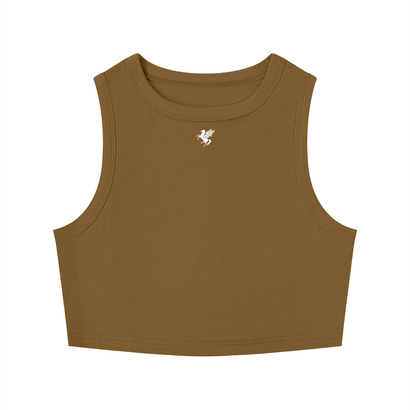 GAFAUDI Women's Tight Crewneck Crop Tank Top