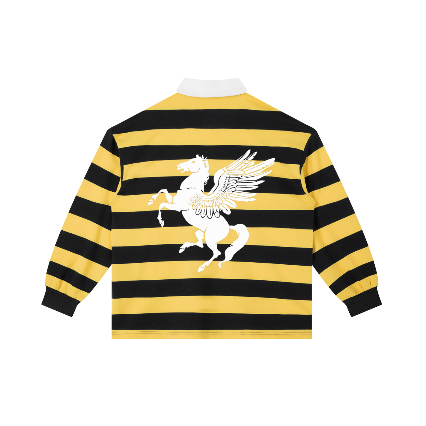GAFAUDI Color Block Stripe Polo Shirt