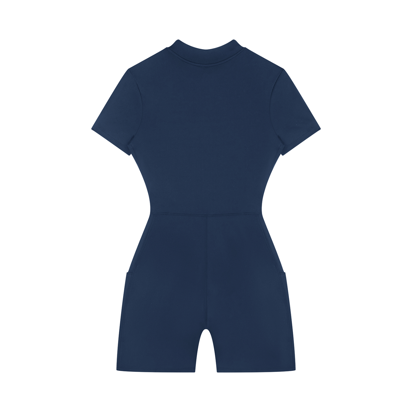 GAFAUDI Women's Quarter-Zip Short Sleeve Romper