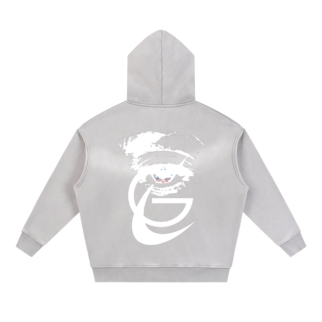 GAFAUDI "Stella Nova" Sunfade Two-way Zipper Boxy Fleece Hoodie