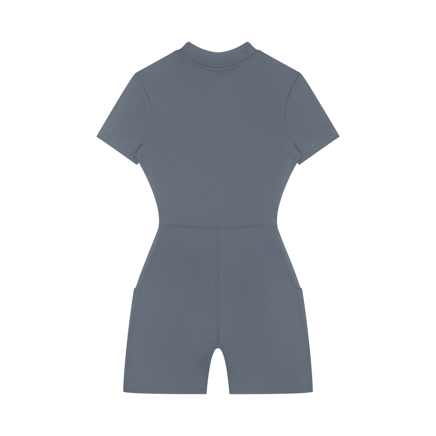 GAFAUDI Women's Quarter-Zip Short Sleeve Romper