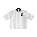 GAFAUDI "Stella Nova" Unisex Striped Full-Zip Baseball Jersey