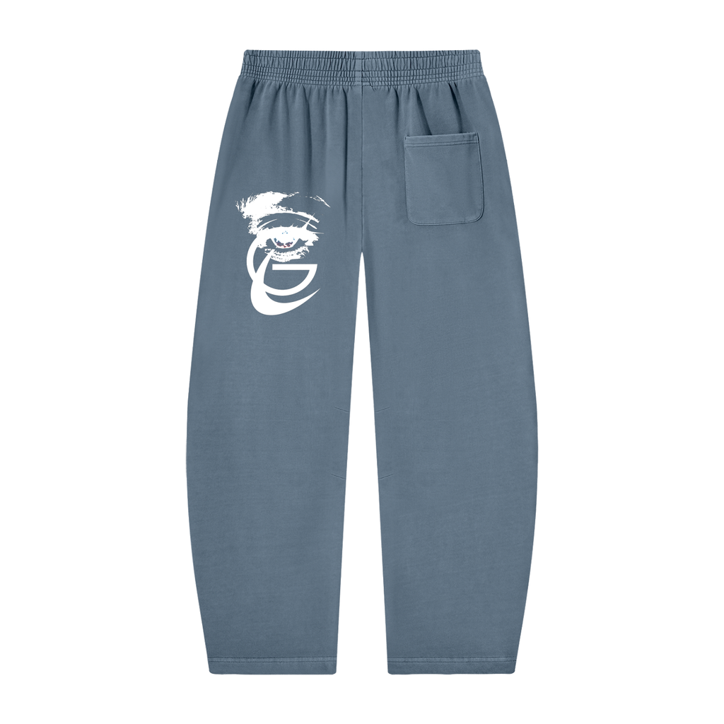 GAFAUDI Unisex Vintage Washed Barrel Leg Sweatpants