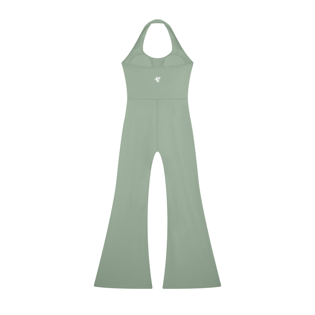 GAFAUDI Women’s Halter Flared Jumpsuit