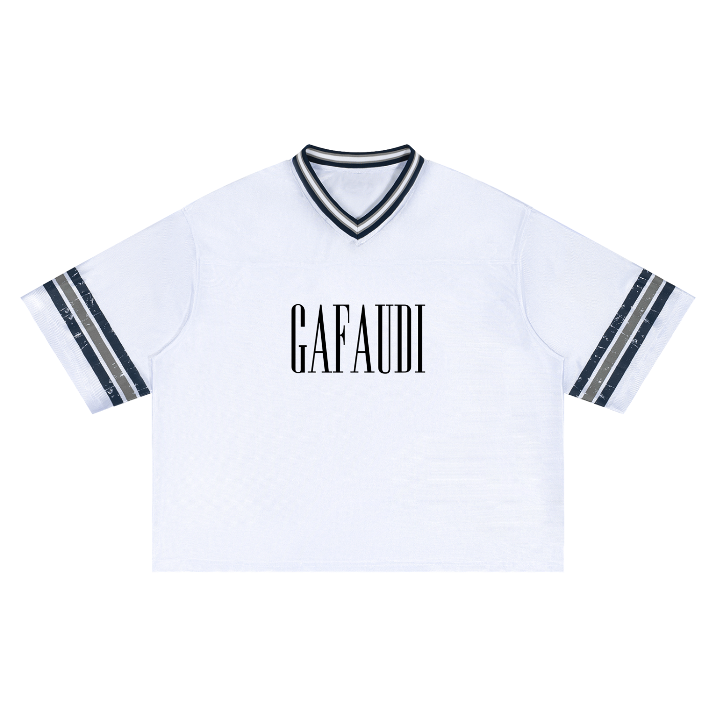 GAFAUDI Unisex Boxy Striped Soccer Jersey